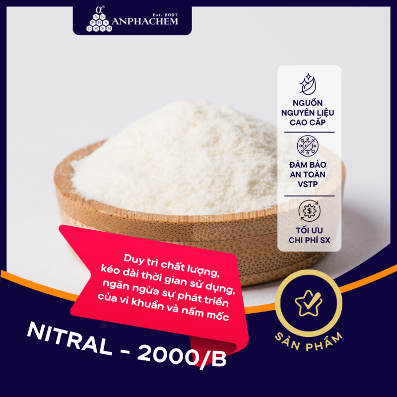 CHẤT BẢO QUẢN CHO THỊT CHẾ BIẾN NITRAL 2000/B CHẤT BẢO QUẢN CHO THỊT CHẾ BIẾN NITRAL 2000/B